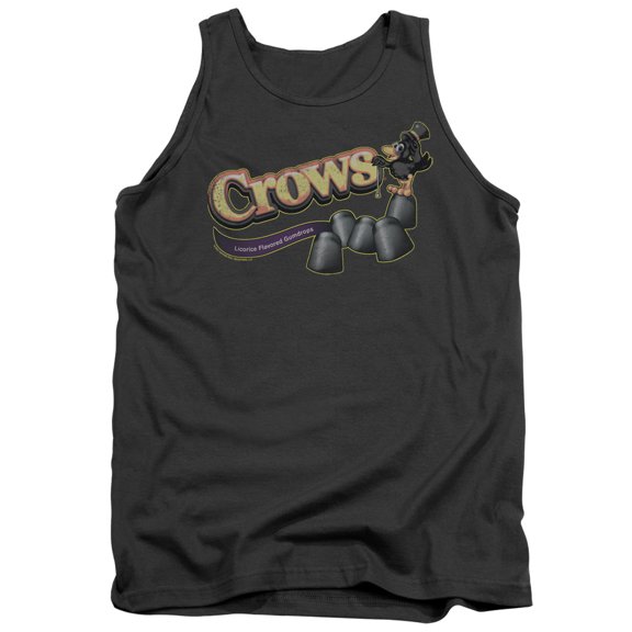 Tootise Roll Crows Adult Tank Top Charcoal