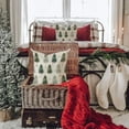 thumbnail image 3 of Christmas Pillow Covers 18x18 Inch Set of 2 White Snowflake and Christmas Tree Decorative White Throw Pillows Winter Christmas Decor for Home Couch 44C, 3 of 6