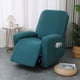 thumbnail image 1 of Nvzi Funda de sofá elástica de color sólido, funda de silla reclinable dividida para sala de estar, fácil de ajustar, lavable, protector de sofá (azul y verde, 1 asiento), 1 of 4