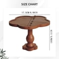 thumbnail image 5 of Wood Cake Stand, Round Wooden Cupcake Pedestal, Paulownia Woods Slice with Legs, Rustic Cake Holder Wooden Serving Tray Serving Board Display Wood Plant Stand, 5 of 9