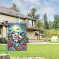 thumbnail image 6 of Welcome Spring Cat Garden Flag Spring Summer Floral Flower Garden Flag Double Sided 12 x 18 Kitty Kitten Sunflower Butterfly Yard Flag Outside Decorations Outdoor Small Decor Banner, 6 of 10