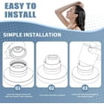thumbnail image 5 of 3-Pack Replacement Filter for JOLIE Shower Head, Compatible with JOLIE Shower Filter Cartridge, Reduces Chlorine, Heavy Metals & Impurities, Softens Skin & Hair, 5 of 6