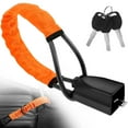 thumbnail image 2 of Steering Wheel Lock with 3 Keys Anti-Theft Car Seat Belt Lock Auto Security Lock Universal Car Safe Strip Lock High Strength Car Device Lock for Most Cars Trucks SUVs Vans RVs, 2 of 5
