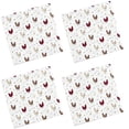 thumbnail image 1 of Cackleberry Home Servilletas De Tela De Algodón Con Diseño De Pollo, 18.0 In, Cuadradas, Juego De 4, 1 of 4