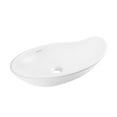 thumbnail image 2 of Daxton Glossy White Ceramic Specialty Vessel Sink 25.5 in, 2 of 10