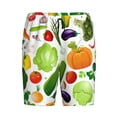 thumbnail image 4 of Naloa Vegetables2 Men's Short Pajama Pants, Lounge Comfort Shorts with Elasticized Waistband and Side Pockets - Large, 4 of 9