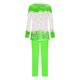 thumbnail image 4 of Puntoco Conjunto De Camiseta Y Pantalones Largos Con Cuello Redondo Y Manga Larga Con Estampado Informal Para Mujer Verde M, 4 of 5
