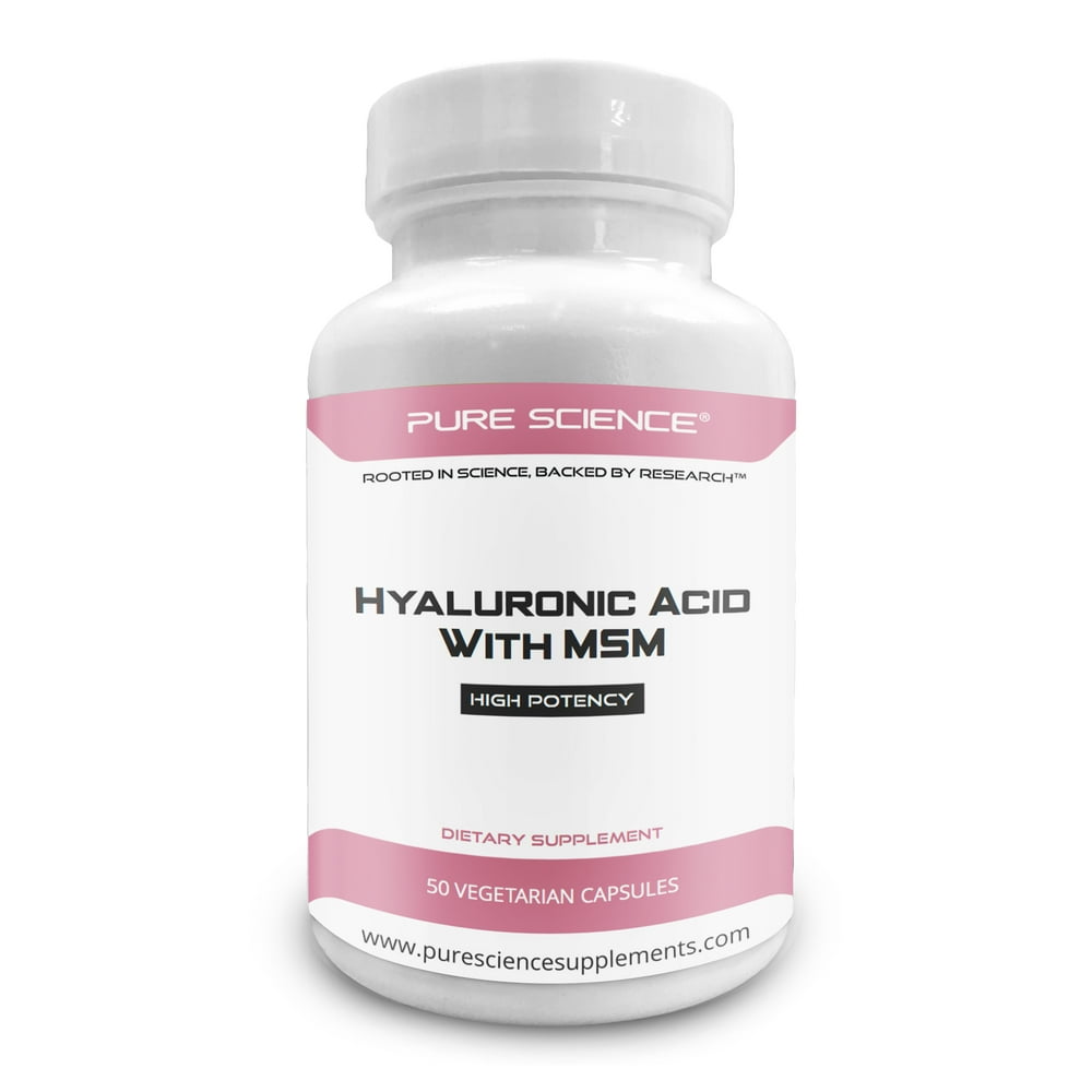 Pure Science Hyaluronic Acid and MSM 520mg Hyaluronic Acid