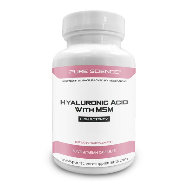 Pure Science Hyaluronic Acid and MSM 520mg Hyaluronic Acid