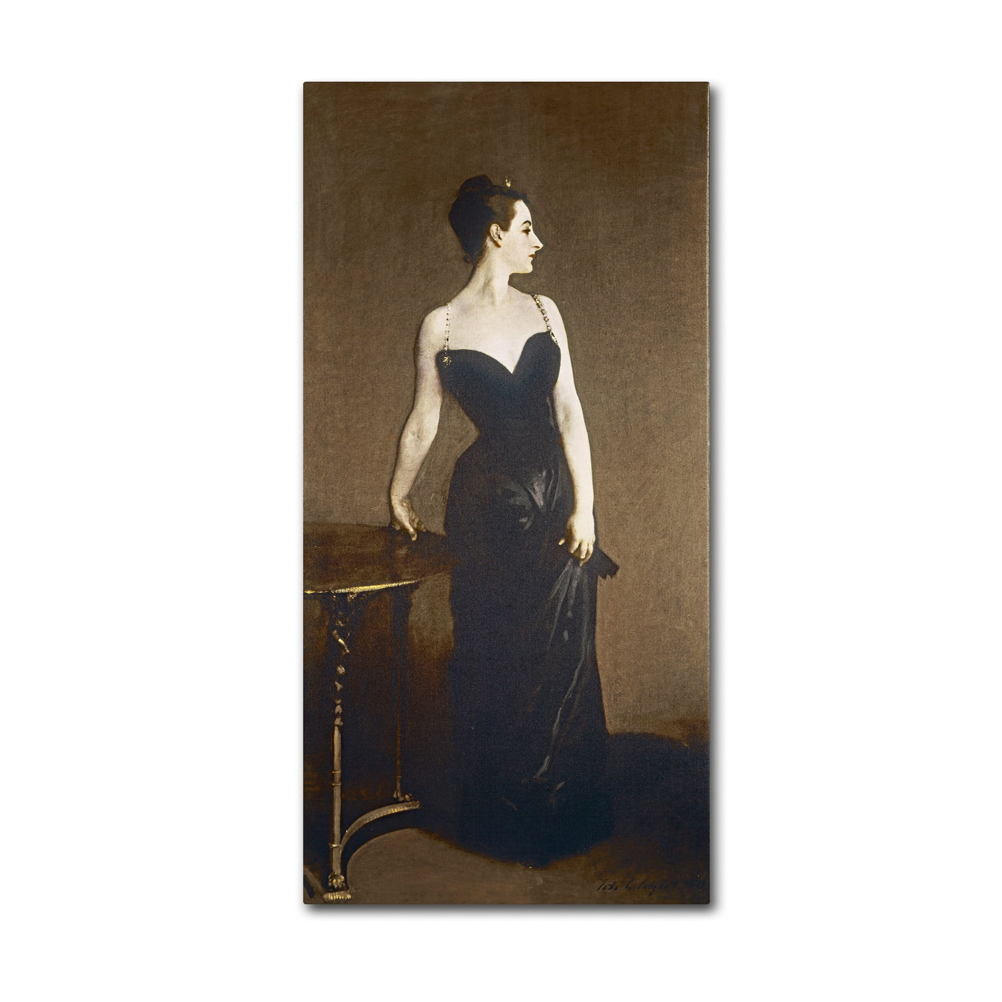 Trademark Fine Art "Portrait of Madame Gautreau" Canvas Art by John Singer