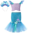 thumbnail image 5 of Disfraz de sirenita para niñas, conjunto de tutú de princesa para Halloween, ropa elegante para fiesta de cumpleaños y carnaval, 5 of 5