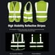 thumbnail image 5 of 1 Pieza Chaleco Reflectante Ropa de Trabajo de Seguridad Chaleco Fluorescente Amarillo Xxl Eccomum VM-1002, 5 of 7