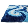 thumbnail image 5 of HR HANDCRAFT RUGS, Pink shag Rug 5X7 for Living Room Decor 2021 Rug Trends Bright Modern Swirls Pattern, 3-D Hand Curved Shaggy Rug Pink/Rose/hot Pink, 5 of 5