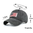thumbnail image 2 of American Flag Baseball Cap Unisex,Washed USA Flag Embroidery Dad Hat for Men Women, 2 of 4