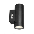 thumbnail image 1 of Lampara Arbotante Led 12w Para Pared Exterior Color Negro Luz Cálida 2700k Lab.G Negro, 1 of 4