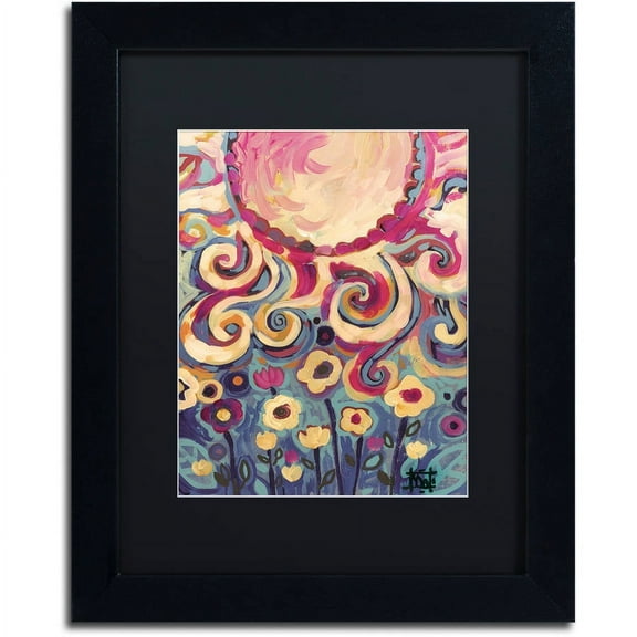 Trademark Fine Art "148" Canvas Art by Natasha Wescoat, Black Matte, Black Frame