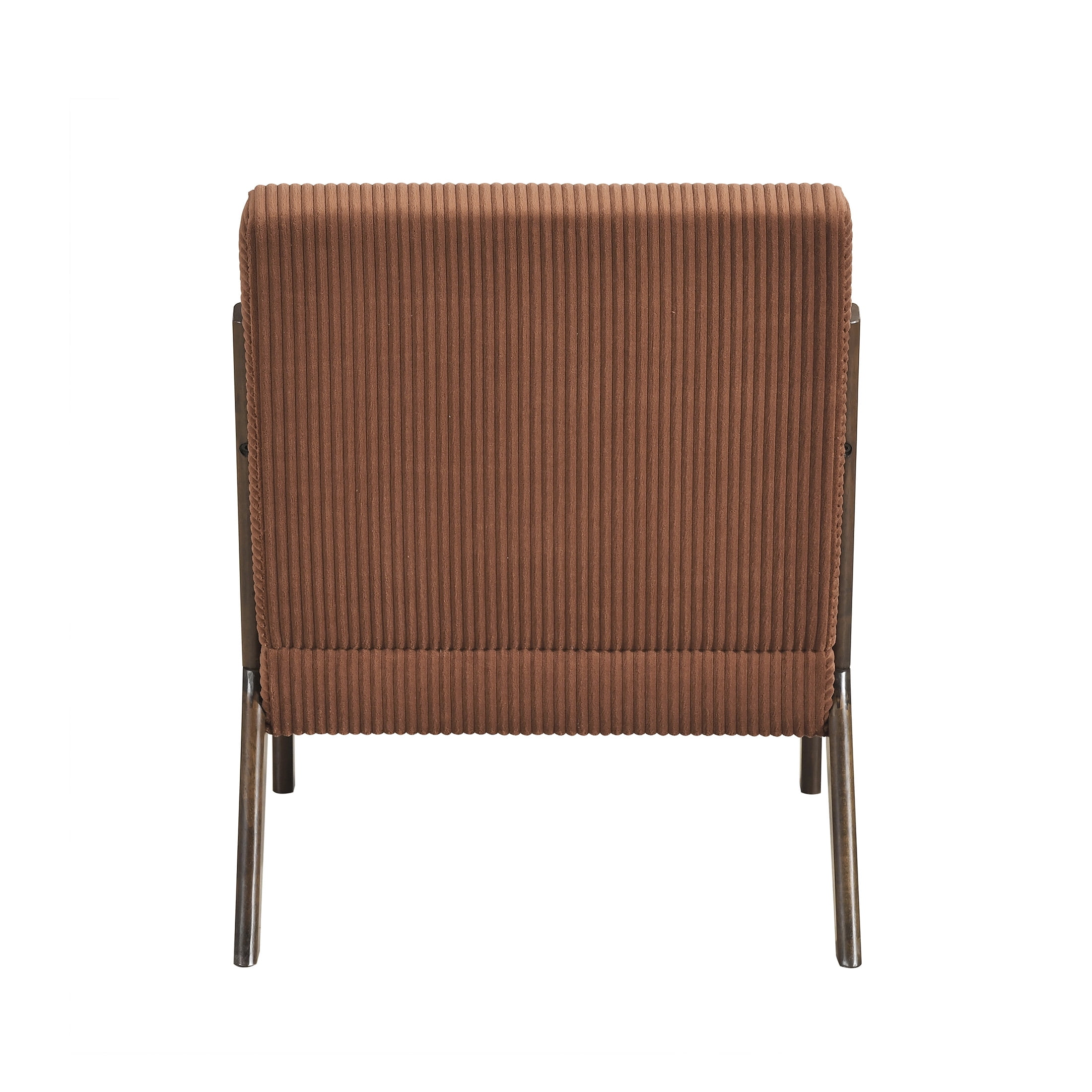 OakvillePark Cavano Wood Frame Corduroy Accent Chair, Orange