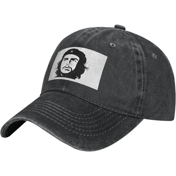 Che Guevara Pattern Baseball Cap - Adjustable Washed Cotton Vintage Dad Hat Unisex Sports Fans Caps