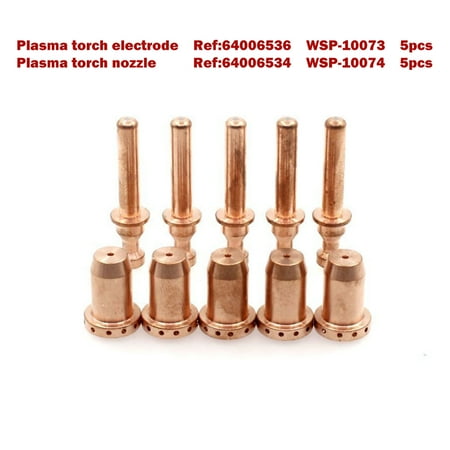 

GLFSIL 10pcs MasterCut MC40 64006536 64006534 Plasma Cutting Torch Electrode Tips 40A