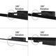 thumbnail image 3 of 12w Led Bathroom Mirror Light 50cm,ip44,180 Rotatable,warm White 3000k,black, 3 of 5