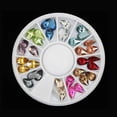 thumbnail image 4 of 12 Colors Acrylic Nail Rhinestone Plate Round Rhinestone products Round rhinestone dish Dish Durable Manicure Boxes, 4 of 7