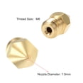 thumbnail image 3 of Uxcell M6x0.04'' 3D Printer Nozzle Head Thread Replacement Brass 10pcs, 3 of 3