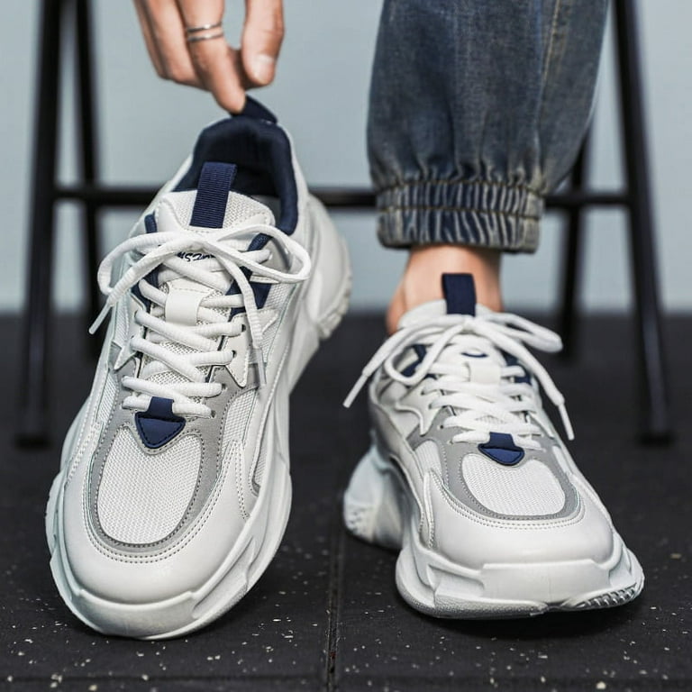 Thick Sole Versatile Clunky Sneaker For Men 2023 New Trend Thick Sole Versatile Clunky Sneaker For Men 2023 New Trend