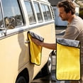 thumbnail image 4 of HCBY Microfiber Car Cleaning Towels, Reusable yet Easy-maintain Wiping Cloths, Water-trapping Fiber Structure, Smooth Protective Texture, Multi-scene Applicable Towel for Household Daily Cleaning, 4 of 6