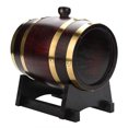 thumbnail image 3 of Barril de envejecimiento de roble madera vintage Barril de vino de madera de roble Dispensador de barril de whisky Dispensador de bebidas de madera para cerveza/whisky/ron/vino/ ANGGREK Otros, 3 of 8