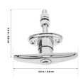 thumbnail image 2 of Barn Door T Handle Lock with Key for Sheds and Outdoor Gates Replacement Door Handle Lock Set Heavy Duty Garage Door Handle Lock, 2 of 8