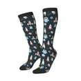 thumbnail image 2 of Fotbe Rocket Space print Women's Men's Novelty Crew Socks Cotton Socks Knee High Socks for Walking,Running,Nurses,Pregnancy, 2 of 8