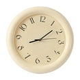 thumbnail image 4 of Reloj de pared Reloj pequeño que no hace Reloj decorativo moderno Reloj de tiempo redondo para el hogar Sala de estar Baño Cocina Decoración De color crema, 4 of 8