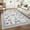 Beige, variant on Washable Runner Rug Modern Insect Floral Print Area Rug Mushroom Carpet for Kitchen Stain Resistant Carpet with Non-Slip Backing Low Pile Floor Cover for Hallway Laundry Bedroom
