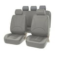 thumbnail image 2 of Fundas para asientos de automóviles, clásicas, lavables, lujosas, para la mayoría de los autos, SUV, autopartes gris 9 piezas Zulema cubierta de asiento, 2 of 6