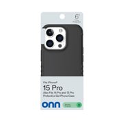 onn Protective Gel Phone Case for iPhone 15 Pro / iPhone 14 Pro / iPhone 13 Pro - Black
