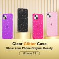 thumbnail image 3 of Funda transparente con brillo para iPhone 13, TPU delgada y suave Svanove, 3 of 7
