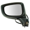 thumbnail image 4 of TRQ Exterior Power Mirror Black Smooth LH Driver RH Passenger Pair for Mazda 3 MRA04333, 4 of 5