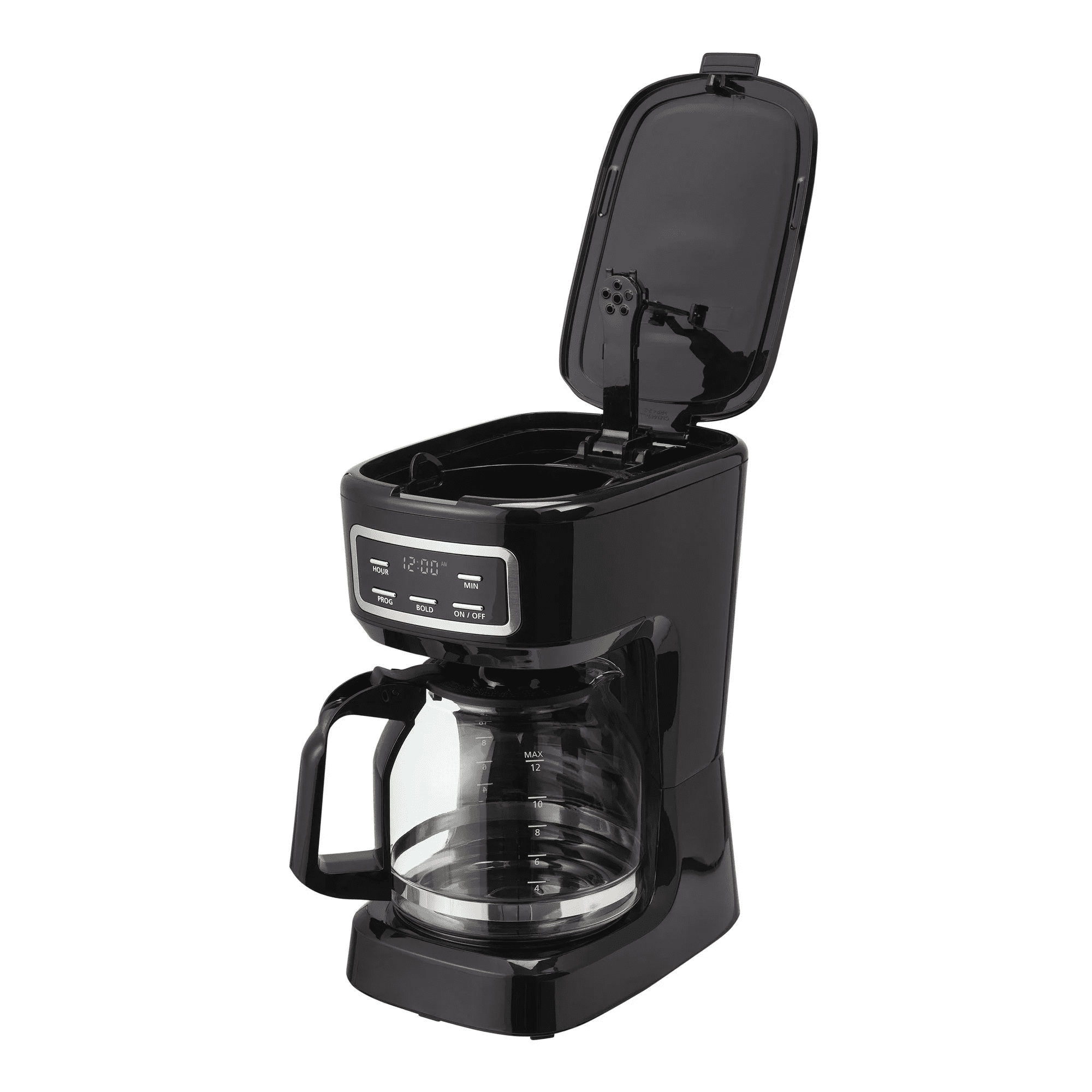 Mainstays 12-Cup Black Programmable Drip Coffee Maker