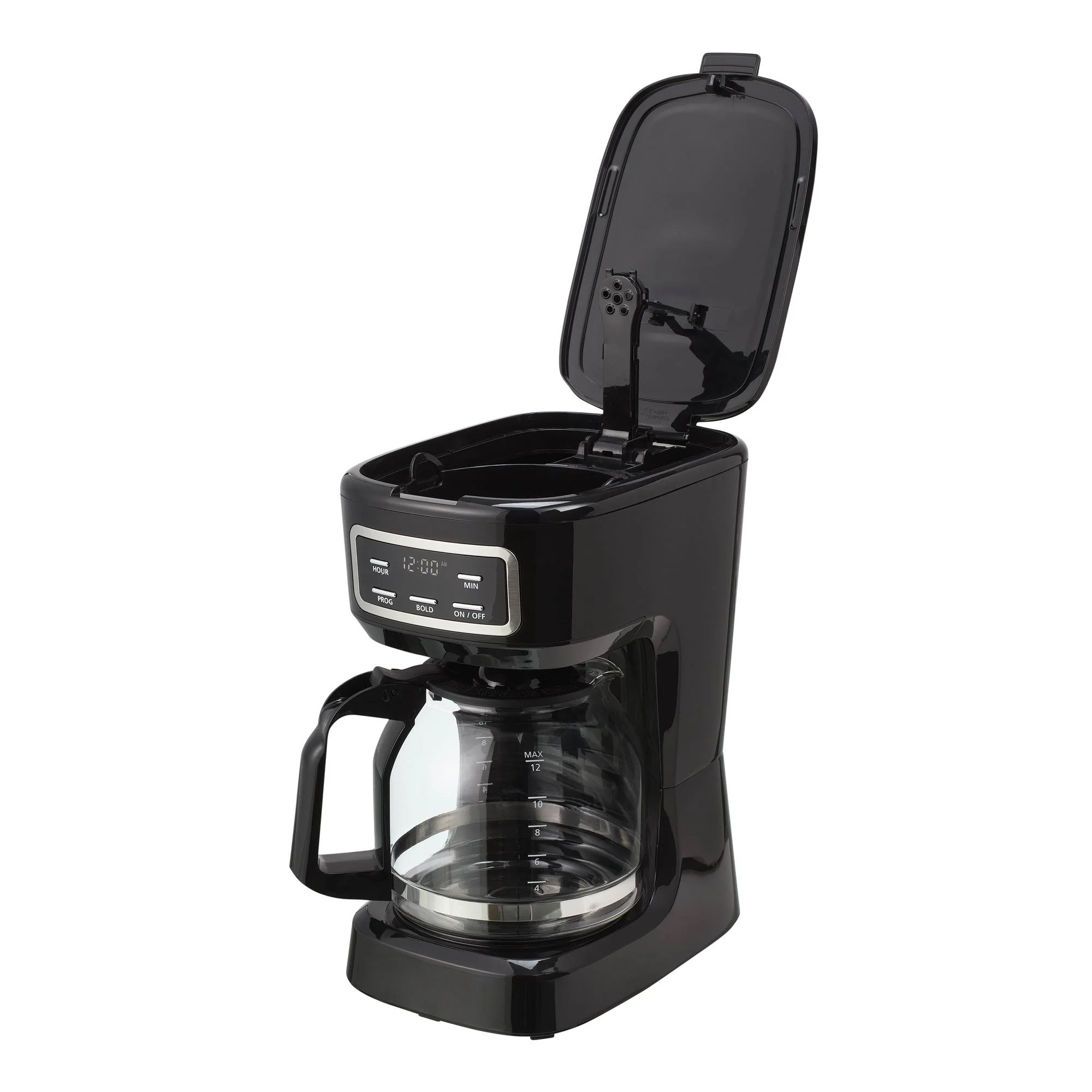 Mainstays 12-Cup Programmable Drip Coffee Maker, Black photo 8