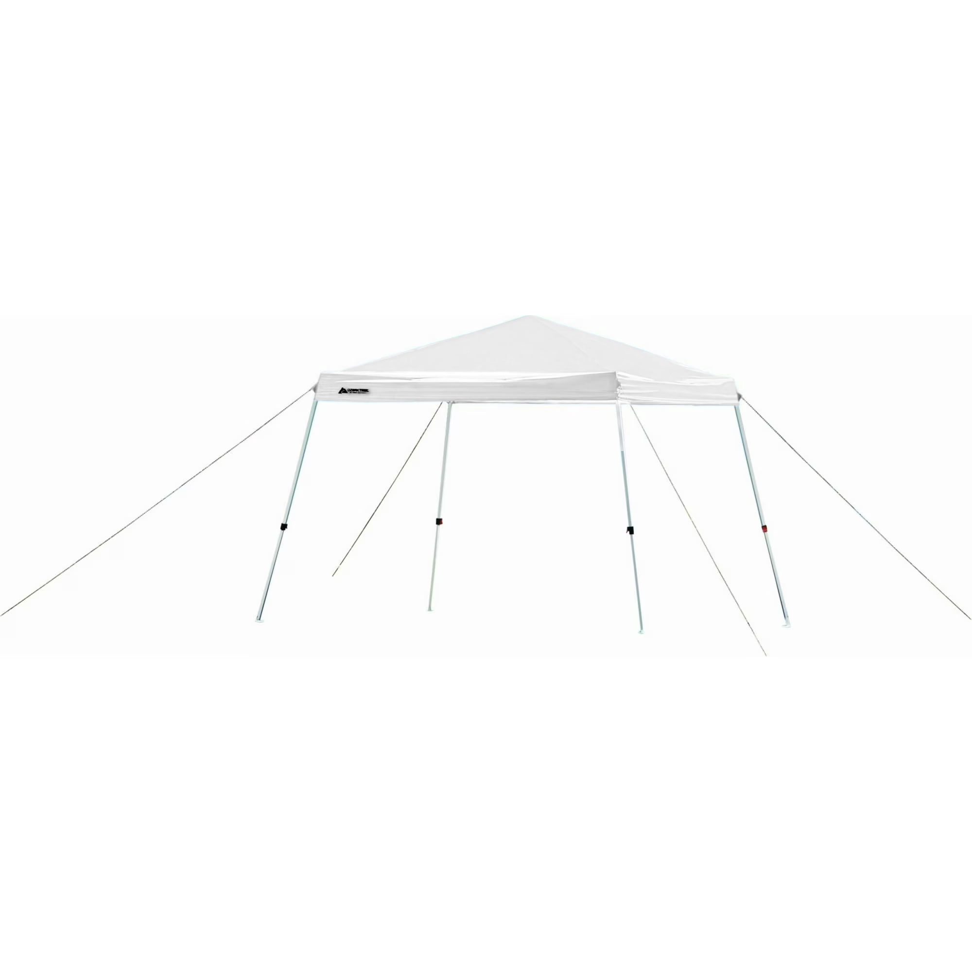 Ozark Trail 10' x 10' Instant Slant Leg Pop-up Canopy, Arctic White