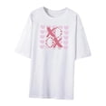 thumbnail image 3 of Camiseta para mujer, Camiseta básica, trajes clásicos, regalo, camiseta femenina de manga corta a la moda para oficina, compras, senderismo, deportes Blanco, 3 of 8