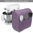 thumbnail image 2 of Exotic Stand Mixer Cover, Tropical Themed Repeating Style Pattern of Flamingo Birds and Pinnate Leaves, Kitchen Appliance Organizer Bag Cover with Pockets, 5 Quarts, Mauve and Pink, by Ambesonne, 2 of 4