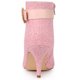 thumbnail image 3 of Botines de mujer Allegra K Stiletto Tacones altos Tela de malla Rosa 38.5, 3 of 6