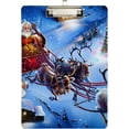 thumbnail image 1 of FMSHPON Christmas Santa Reindeer Postcard Clipboard Hardboard Wood Nursing Clip Board and Pull for Standard A4 Letter 13x9 inches, 1 of 5