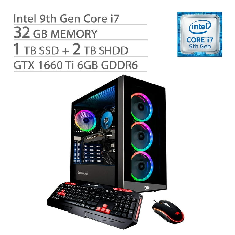Ibuypower Vr Ready Gaming Pc Core I7 9700f Geforce Gtx 1660 Ti 6gb Gddr6 32gb Ddr4 Ram 1tb Ssd 2tb Sshd 8 Cores Up To 4 70 Ghz Rj 45 Lan Wi Fi Bluetooth Rgb Win 10