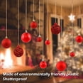 thumbnail image 2 of 24Pcs Christmas Ball Ornaments Set Shatterproof Hanging Ball   Tree Decorations with Rope for Party  Tree Stairs Porch Fireplaces, 2 of 5