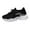 Black, variant on Daznico Women's Orthopedic Running Shoes - Breathable Fly Weave Lace-Ups with Arch Support for Road & Outdoor Fitness,Color:Grey,Size:7.5