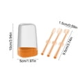 thumbnail image 3 of Babies Toothbrush Set Infant Teething Silicone Newborn Babies Tongue Oral Cleaner Double Sided Tongue Brush U Shape Brush Breast Toothbrush Storage Case, 3 of 6