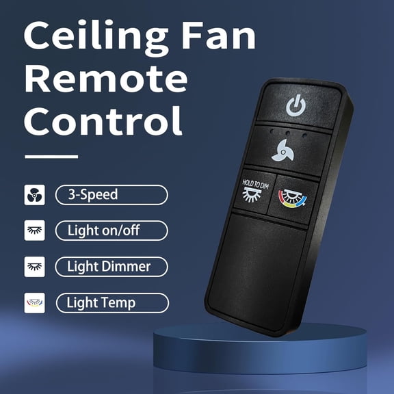 TX028C-S Ceiling Fan Remote Control with Dimmer - 3 Speed   for Hampton Bay  Harbor Breeze