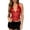 Red, variant on Womens Halter Neck Corset Top Faux Leather Lace Up Side Firm Support Bustier Tummy Control Compression Shaping Body Shaper